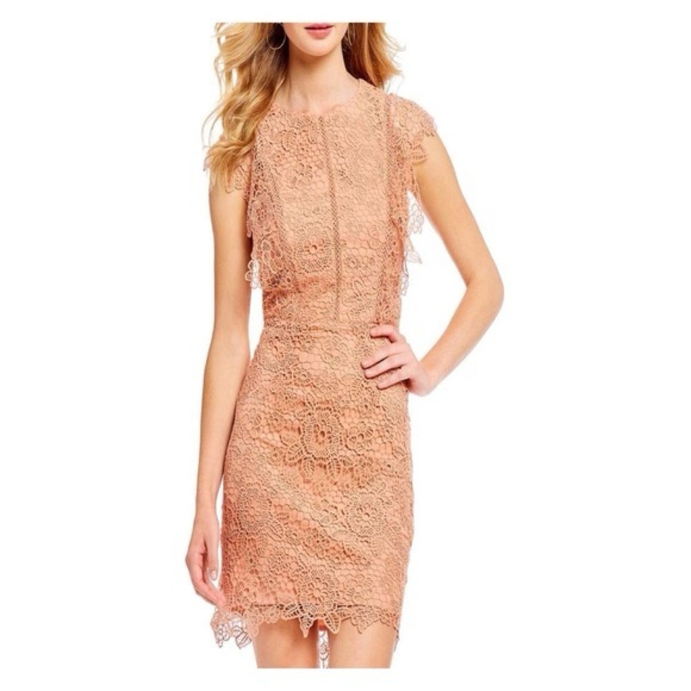 Gianni Binni Cassie Flutter Sleeve Lace dress size XL